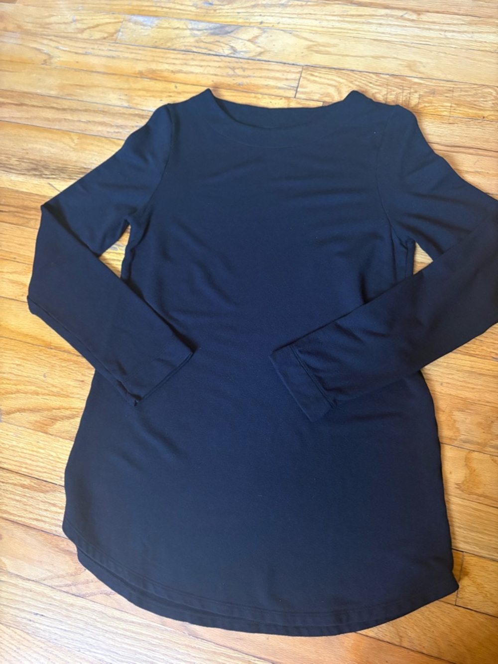 Classic Black Long Sleeve Tunic Top